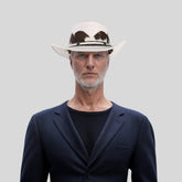 Handcrafted Braided Leather Cowboy Hat - hatsXcaps