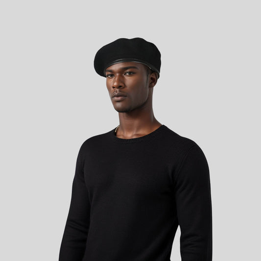 Classic Military Wool Beret for Men and Women - hatsXcaps