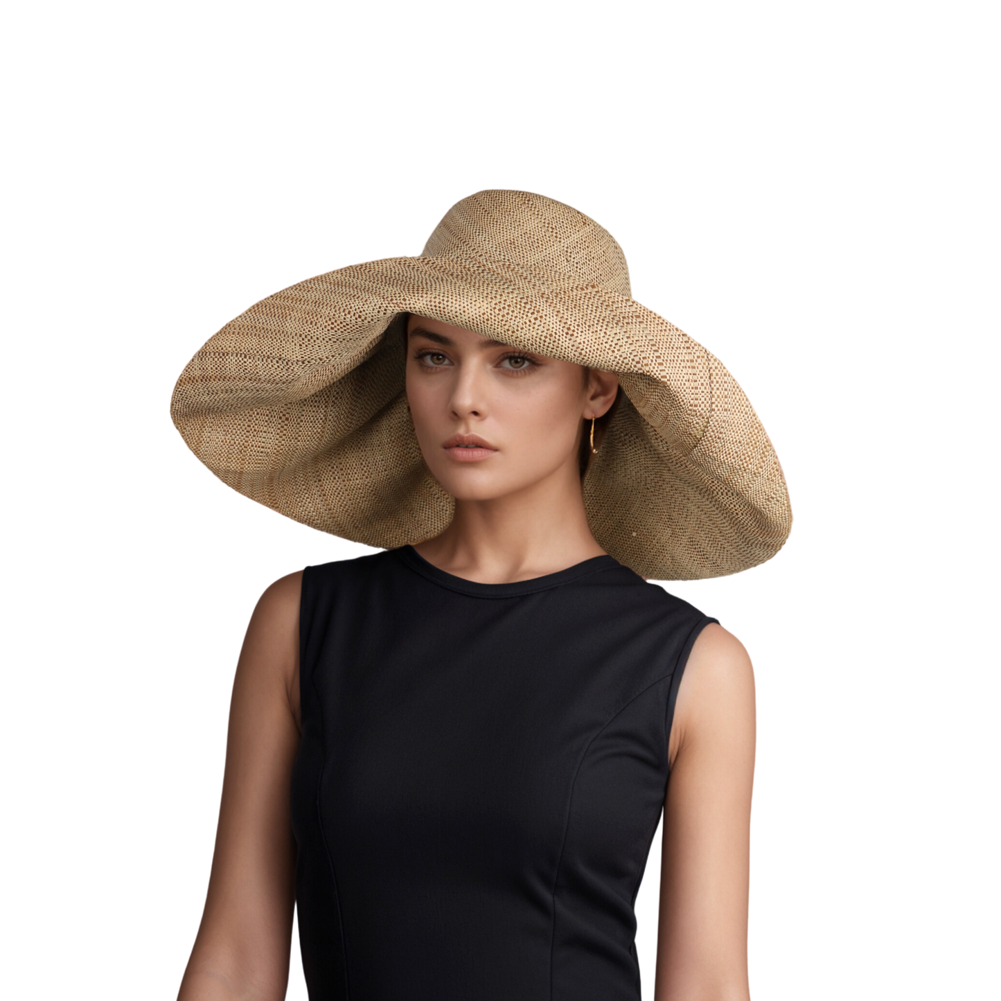 Women's Wide Brim Mimosa Sun Hat for Summer Beach - hatsXcaps