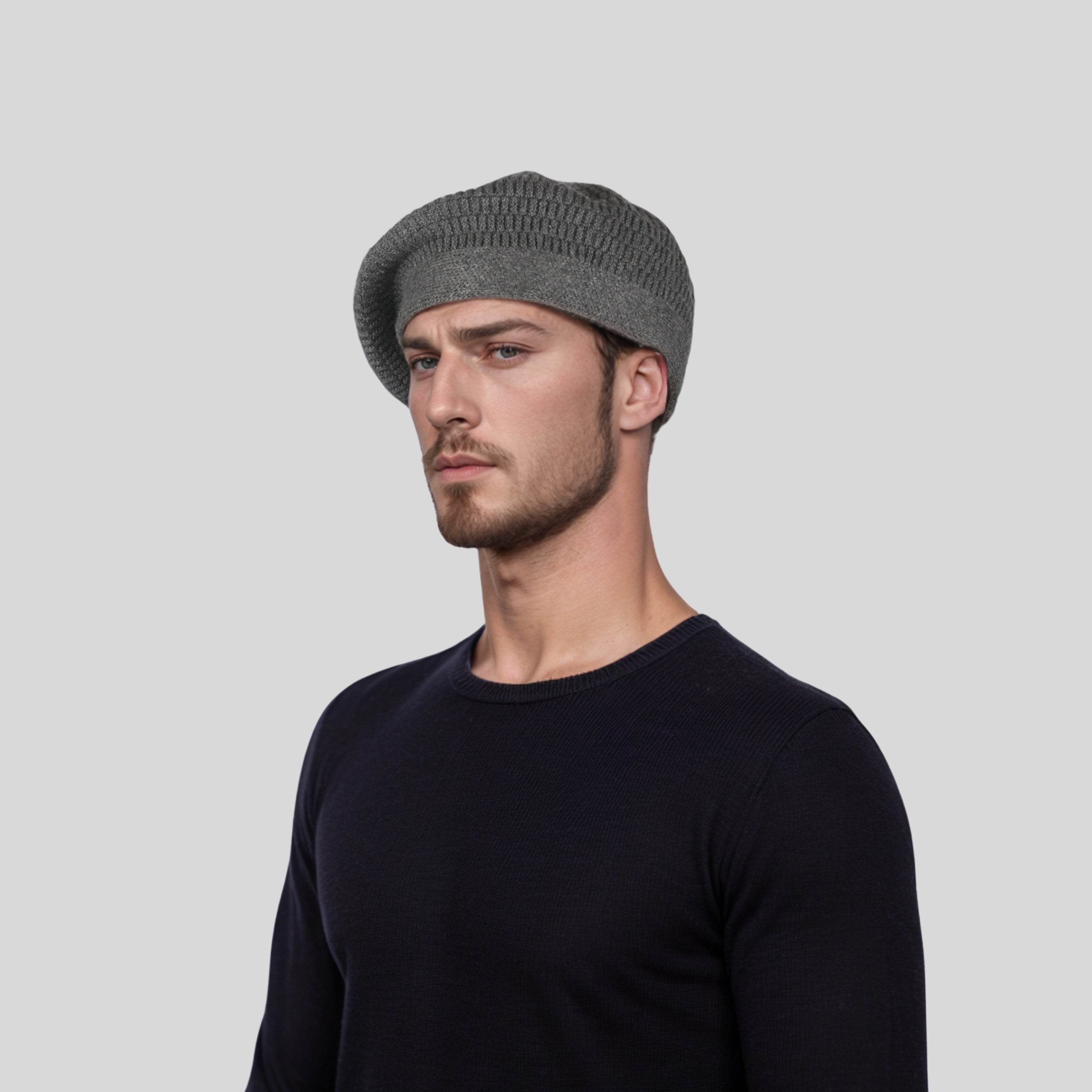 Classic French Style Unisex Cashmere Blend Premium Knit - hatsXcaps