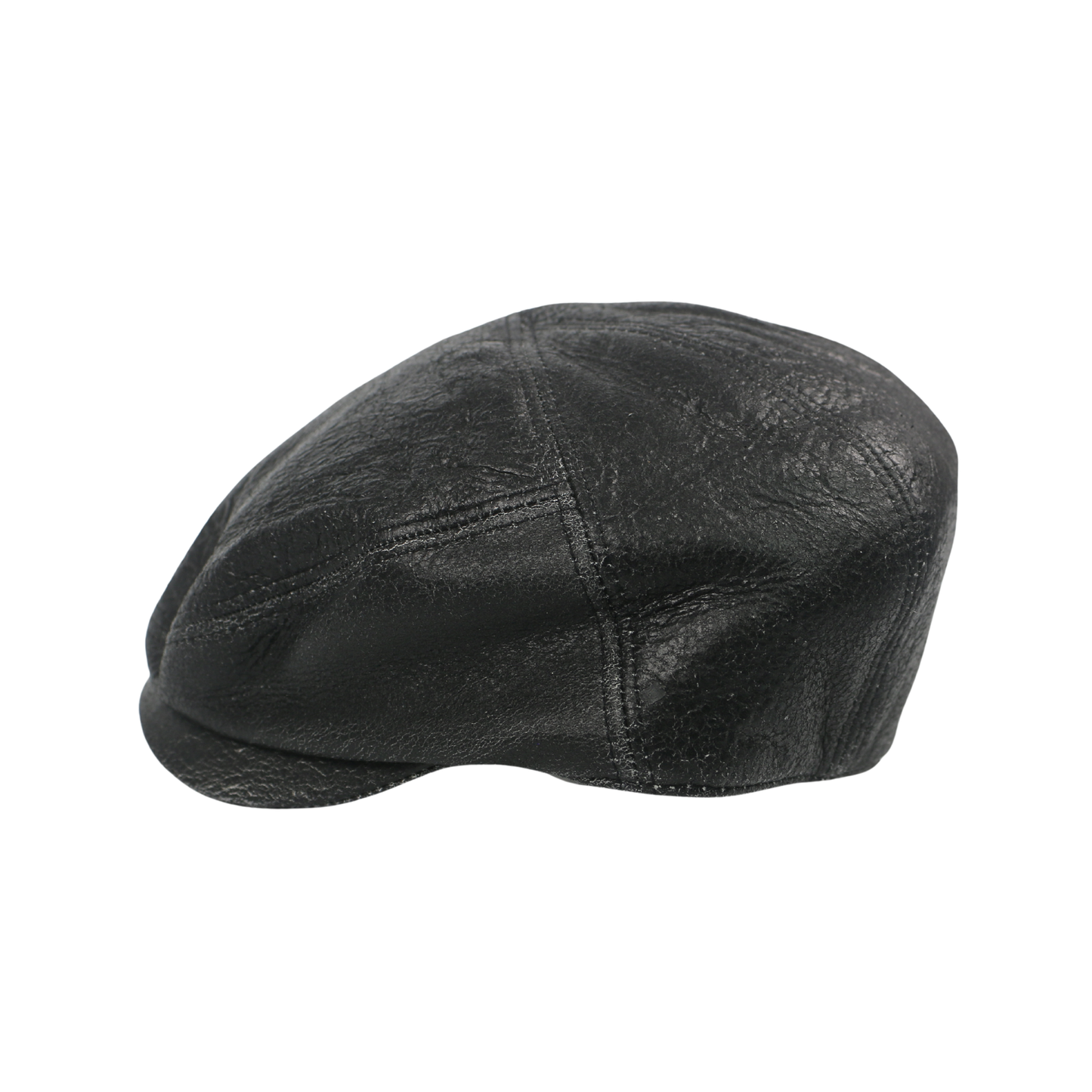 Sheepskin Leather Vintage Distressed Cap for Men & Women - hatsXcaps