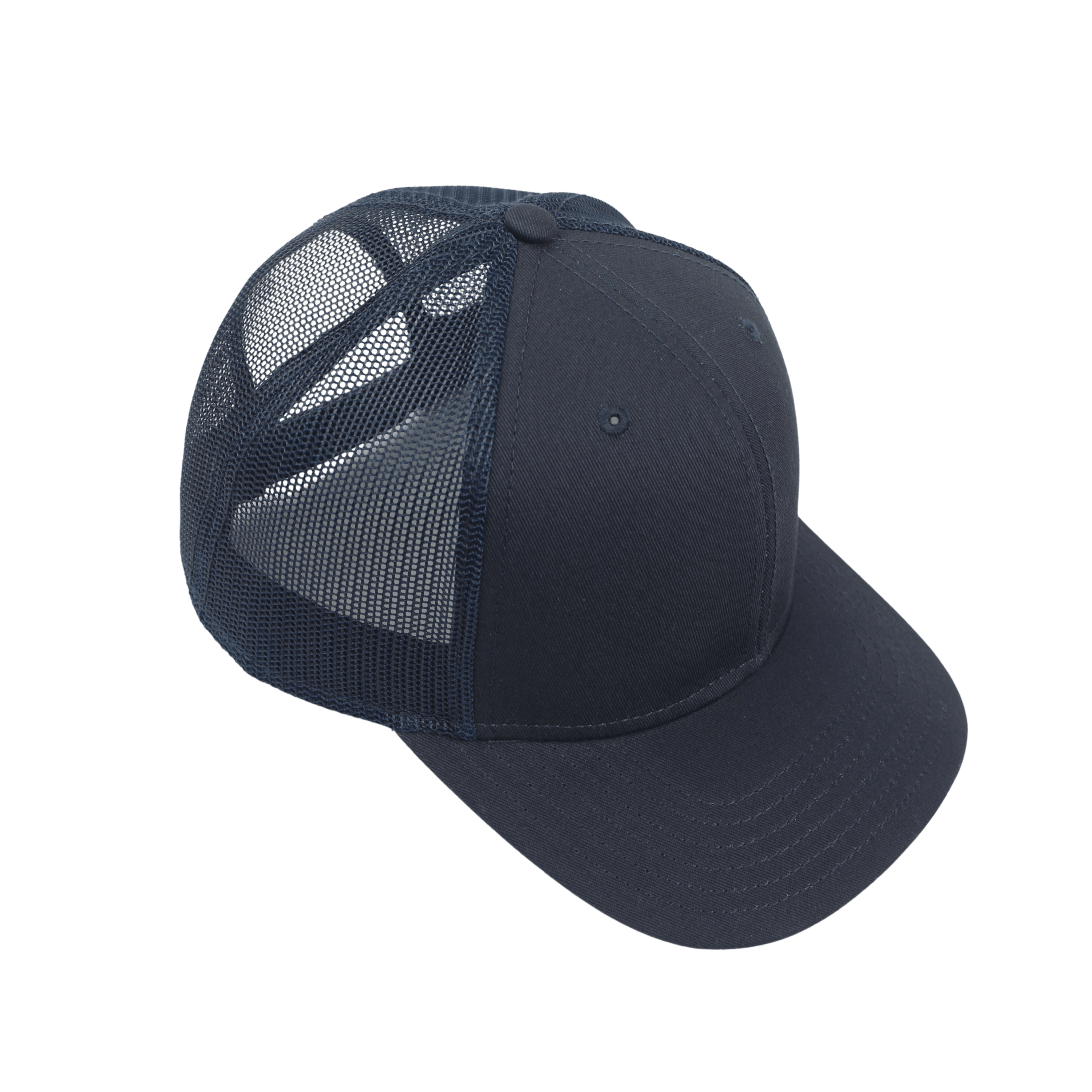 Unisex Half Mesh Cotton Trucker Baseball Cap - hatsXcaps