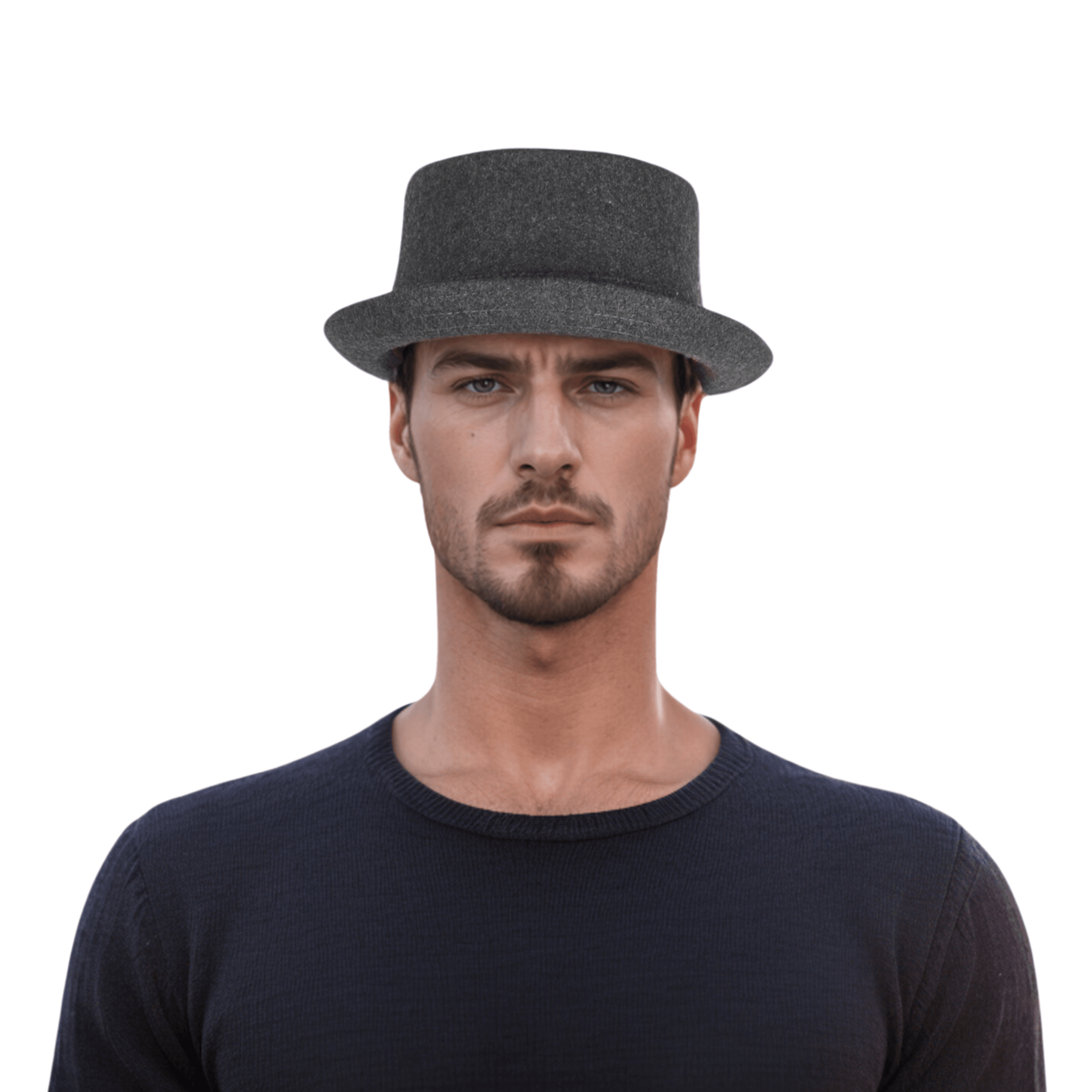 Wool Pork Pie Hat, Trilby Pork Pie Hat - hatsXcaps