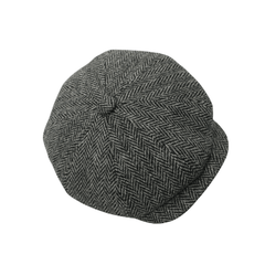 Scottish Wool Baker Boy Men's Flat Cap Fashionable - hatsXcaps