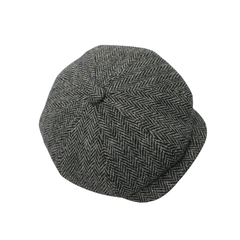 Newsboy Cap 100% Scottish Wool Baker Boy Flat Cap, Peaky Blinders Newsboy - hatsXcaps