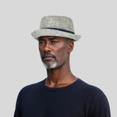 100% Paper Straw Trilby Pork Pie Hat for Men & Women - hatsXcaps