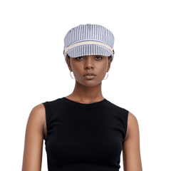 Womens Cotton Fiddler Cap with Rope Band - hatsXcaps