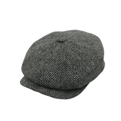 Scottish Wool Baker Boy Men's Flat Cap Fashionable - hatsXcaps