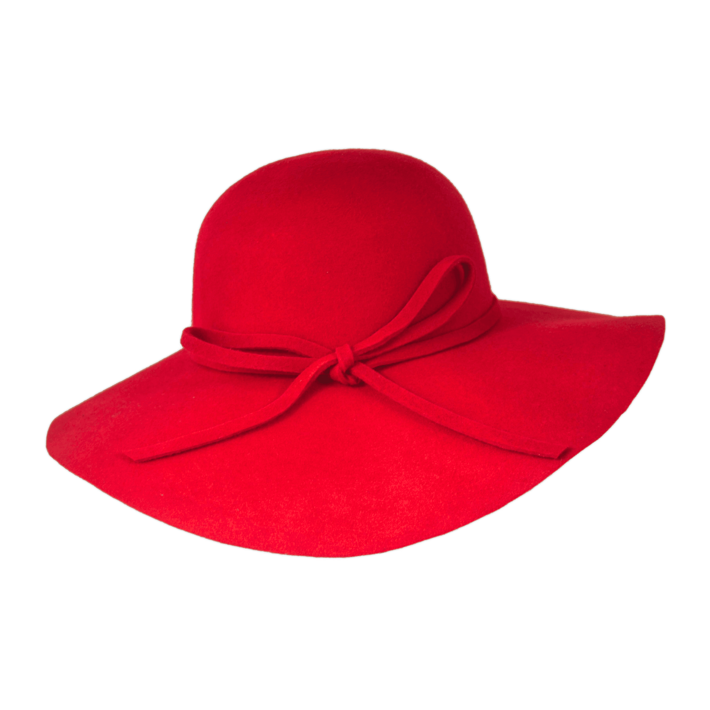 Women's Wide Brim Wool Floppy Sun Hat with Ribbon - hatsXcaps