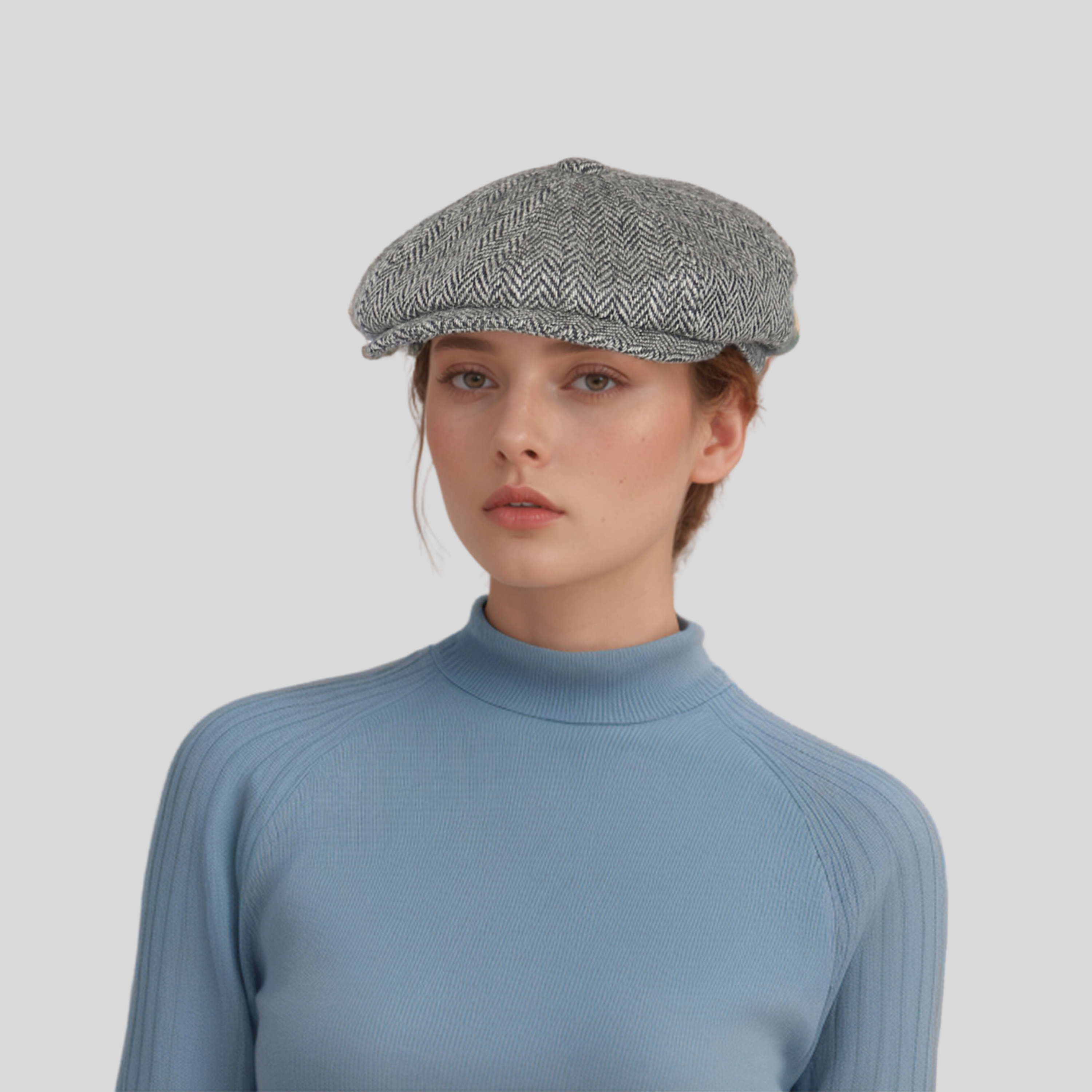 Newsboy Cap 100% Scottish Wool Baker Boy Flat Cap, Peaky Blinders Newsboy - hatsXcaps