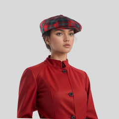 Scottish Tartan Newsboy Cap for Men & Women - hatsXcaps
