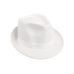 Teardrop Crown Trilby Short Brim Fedora Hat - hatsXcaps