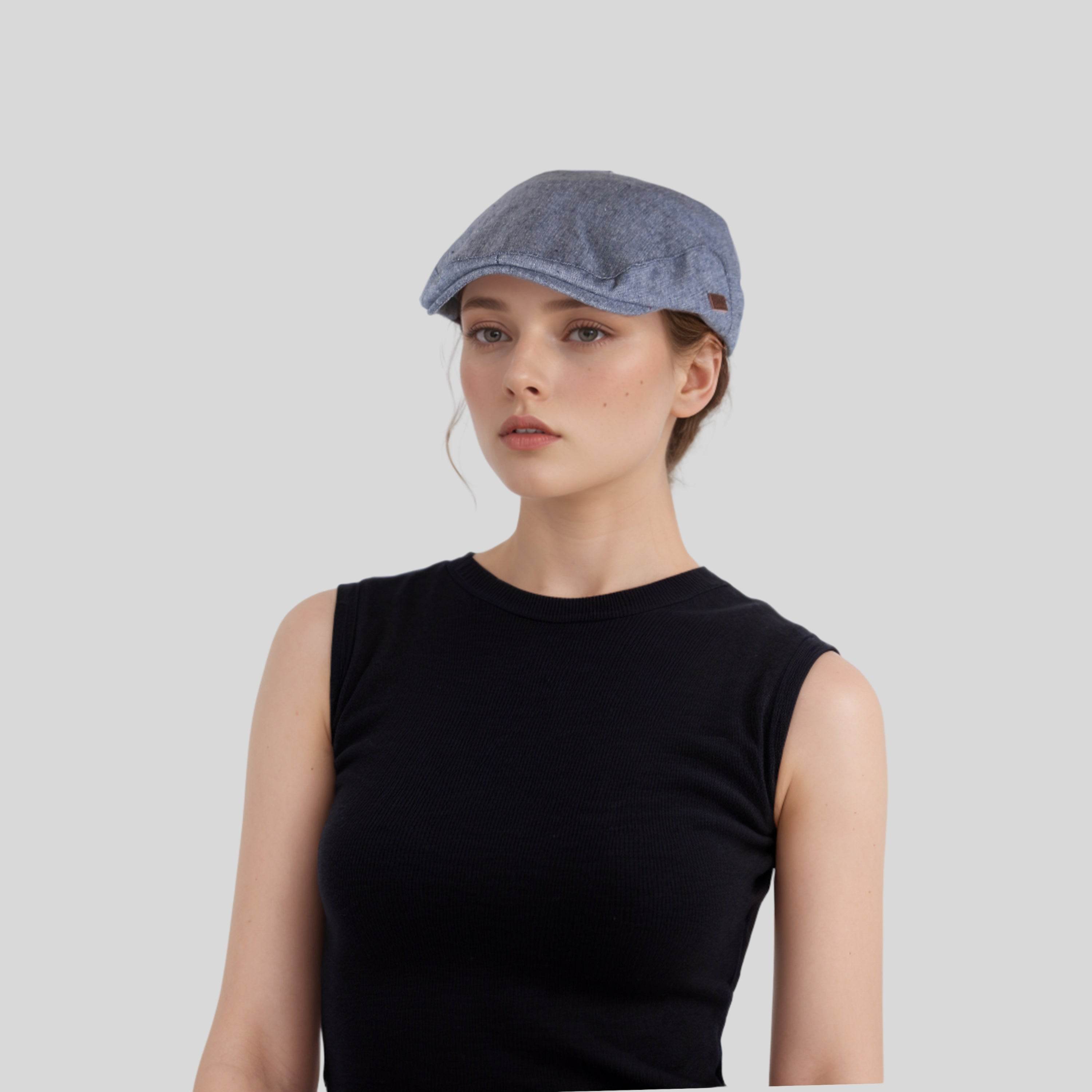 Fashionable Flat Caps for Men & Women Elasticated Band - hatsXcaps