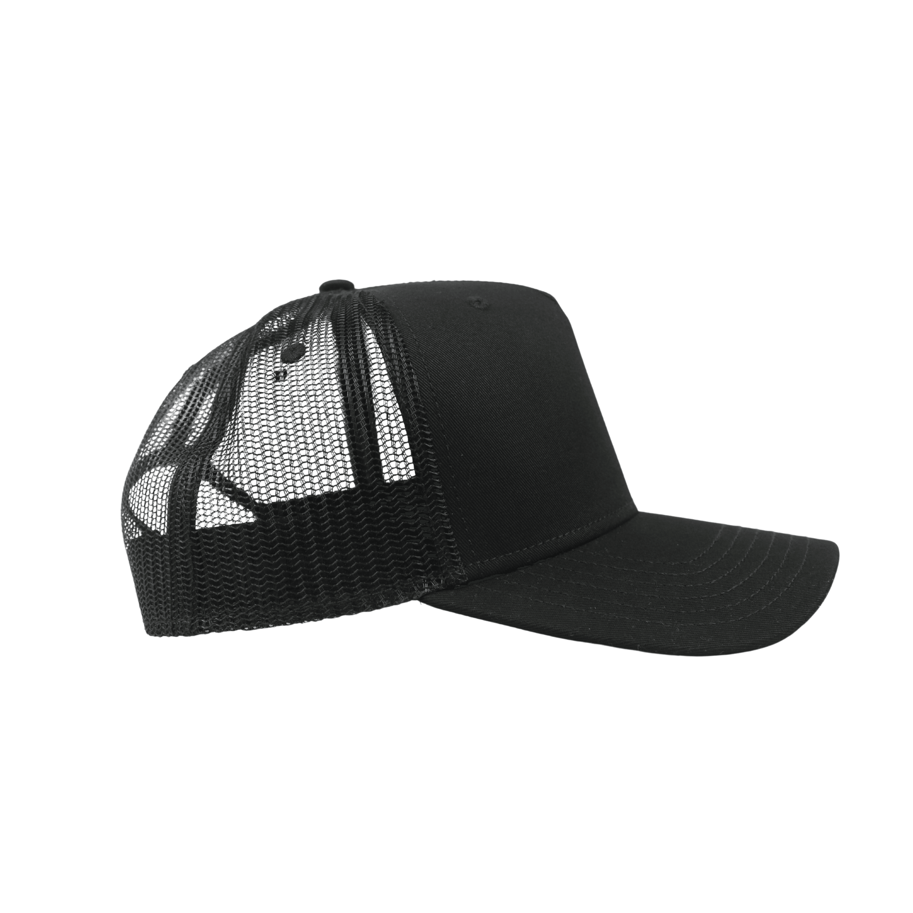Unisex Half Mesh Cotton Trucker Baseball Cap - hatsXcaps