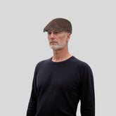 Classic Unisex Dogtooth Tweed Newsboy Cap - hatsXcaps