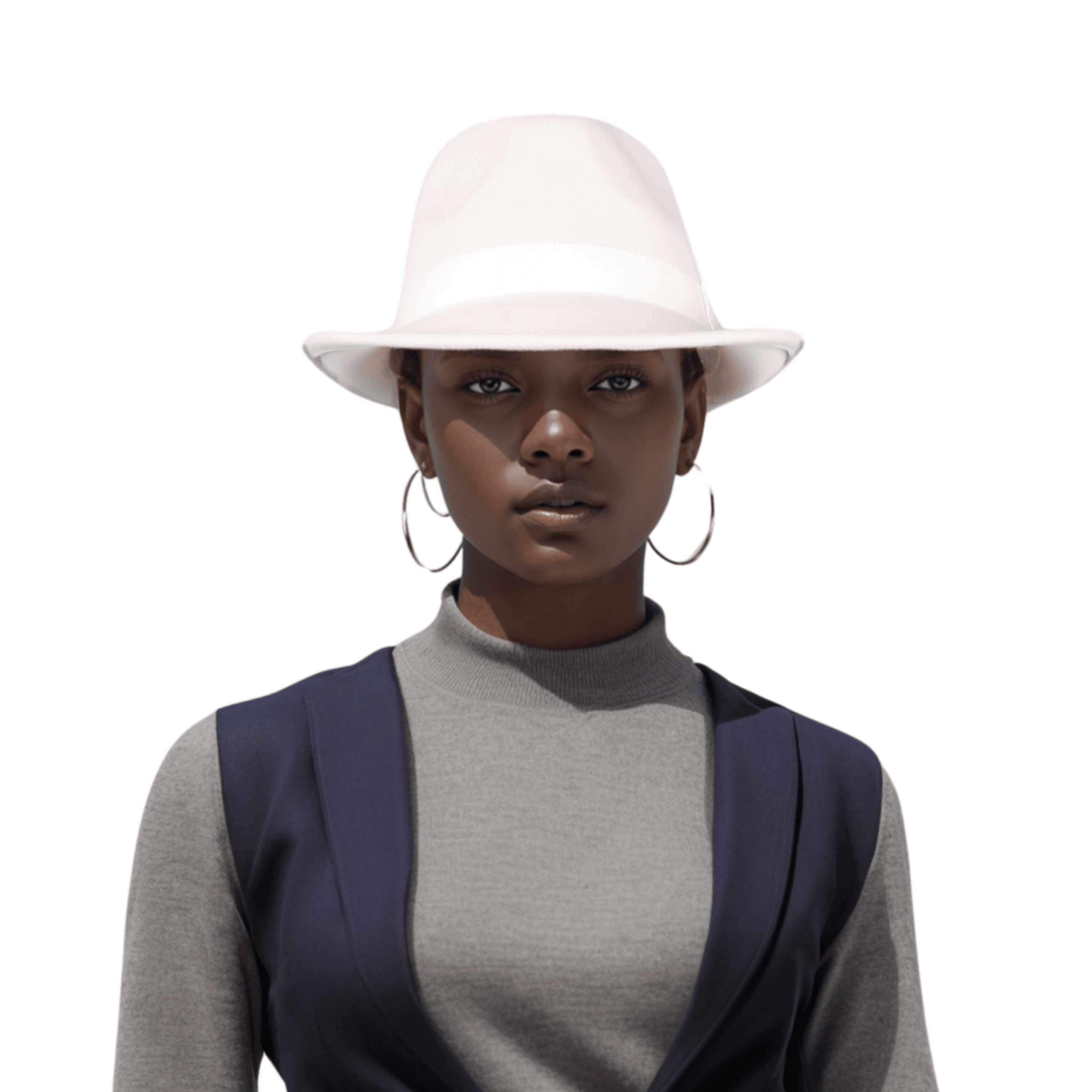 Teardrop Crown Trilby Short Brim Fedora Hat - hatsXcaps