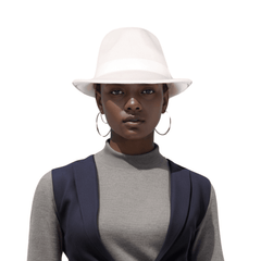 Teardrop Crown Trilby Short Brim Fedora Hat - hatsXcaps