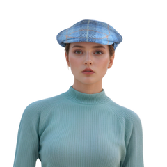 Scottish Wool Flat Cap, Harris Tweed Peaky Blinders Style Cap - hatsXcaps