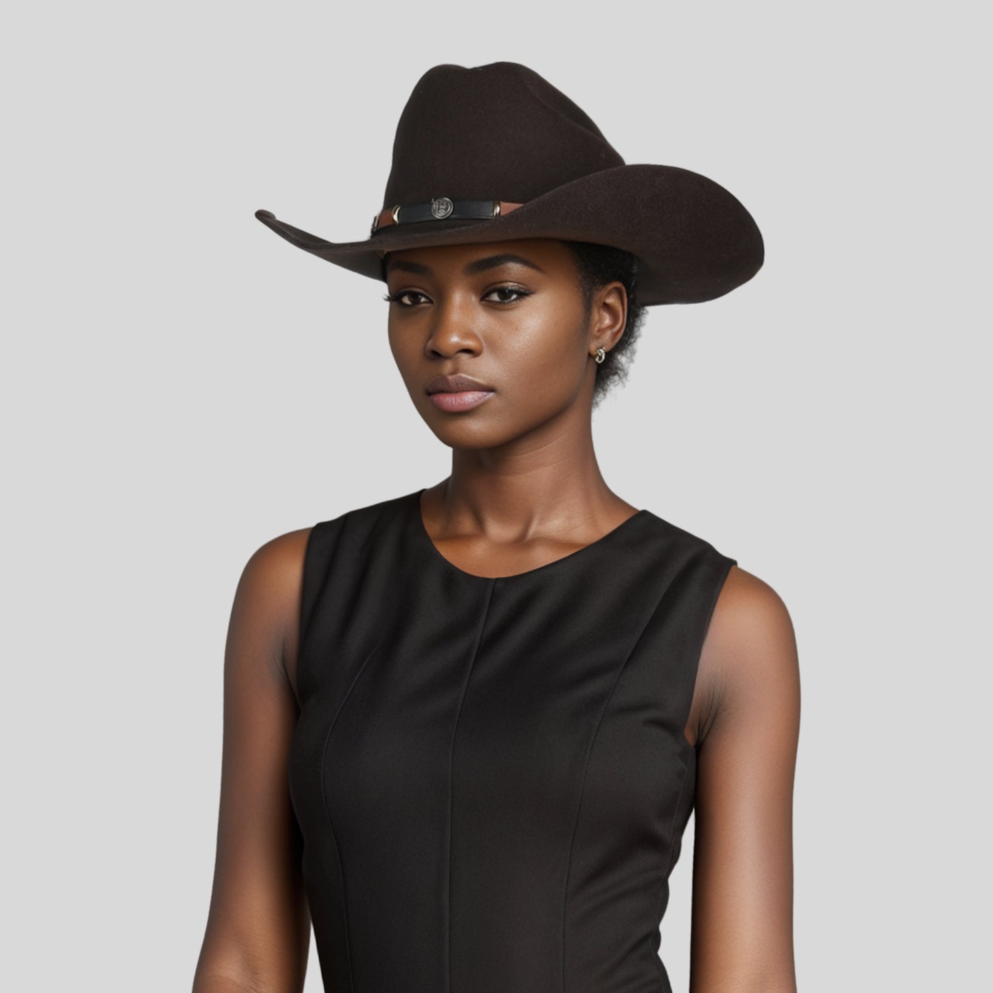 Premium Felt Cowboy Wide Brim Hat - hatsXcaps