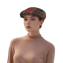 Scottish Wool Flat Cap, Harris Tweed Peaky Blinders Style Cap - hatsXcaps