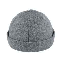 Unisex Retro & Streetwear Beanies Wool Docker Brimless Hat - hatsXcaps