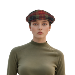 Scottish Wool Flat Cap, Harris Tweed Peaky Blinders Style Cap - hatsXcaps
