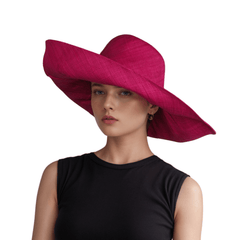 Women's Wide Brim Mimosa Sun Hat for Summer Beach - hatsXcaps