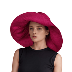 Women's Wide Brim Mimosa Sun Hat for Summer Beach - hatsXcaps