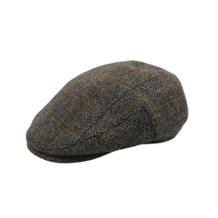 Scottish Wool Flat Cap, Harris Tweed Peaky Blinders Style Cap - hatsXcaps