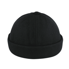 Unisex Retro & Streetwear Beanies Wool Docker Brimless Hat - hatsXcaps