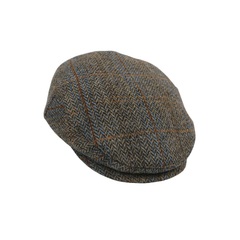 Scottish Wool Flat Cap, Harris Tweed Peaky Blinders Style Cap - hatsXcaps