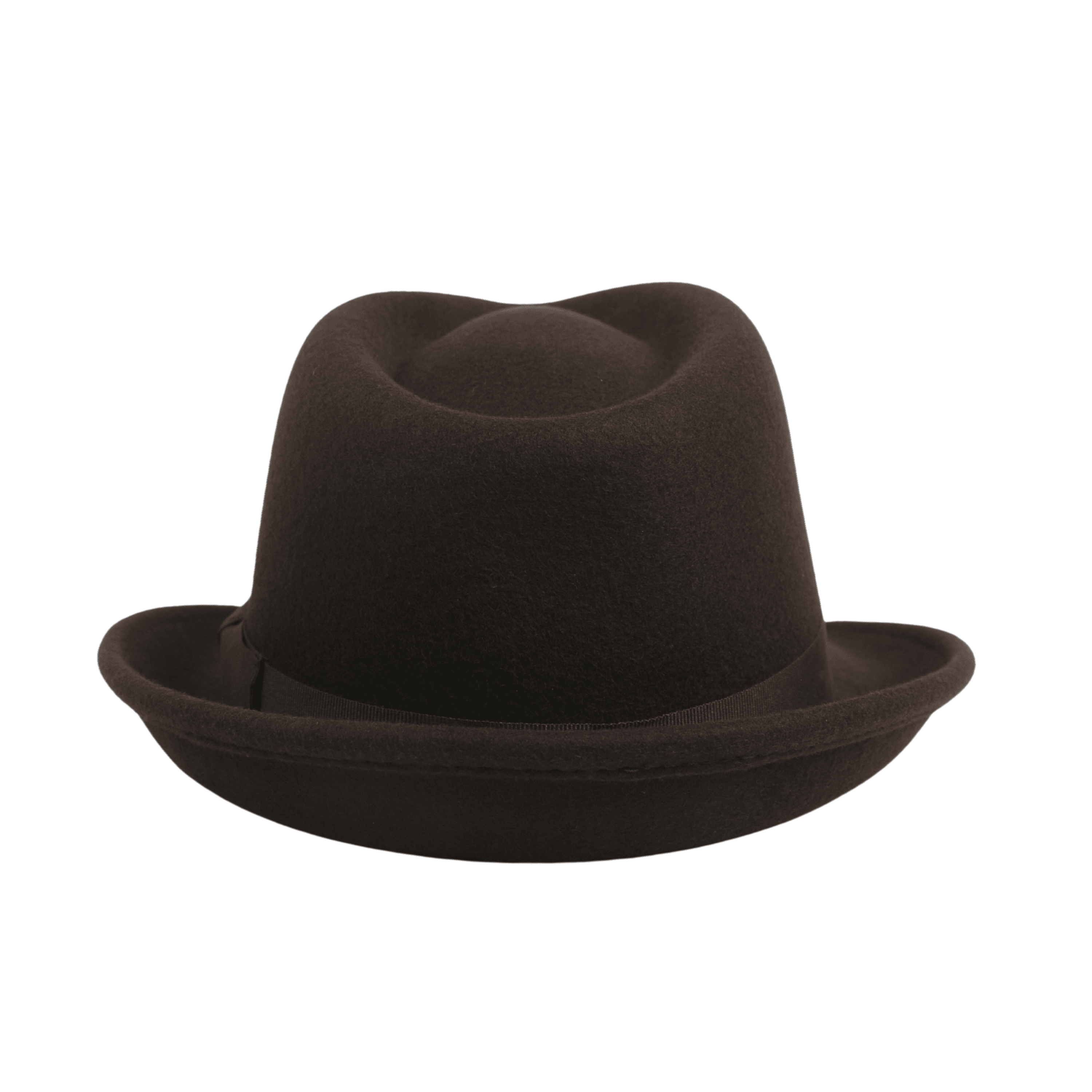 Teardrop Crown Trilby Short Brim Fedora Hat - hatsXcaps