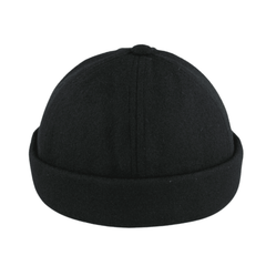 Unisex Retro & Streetwear Beanies Wool Docker Brimless Hat - hatsXcaps