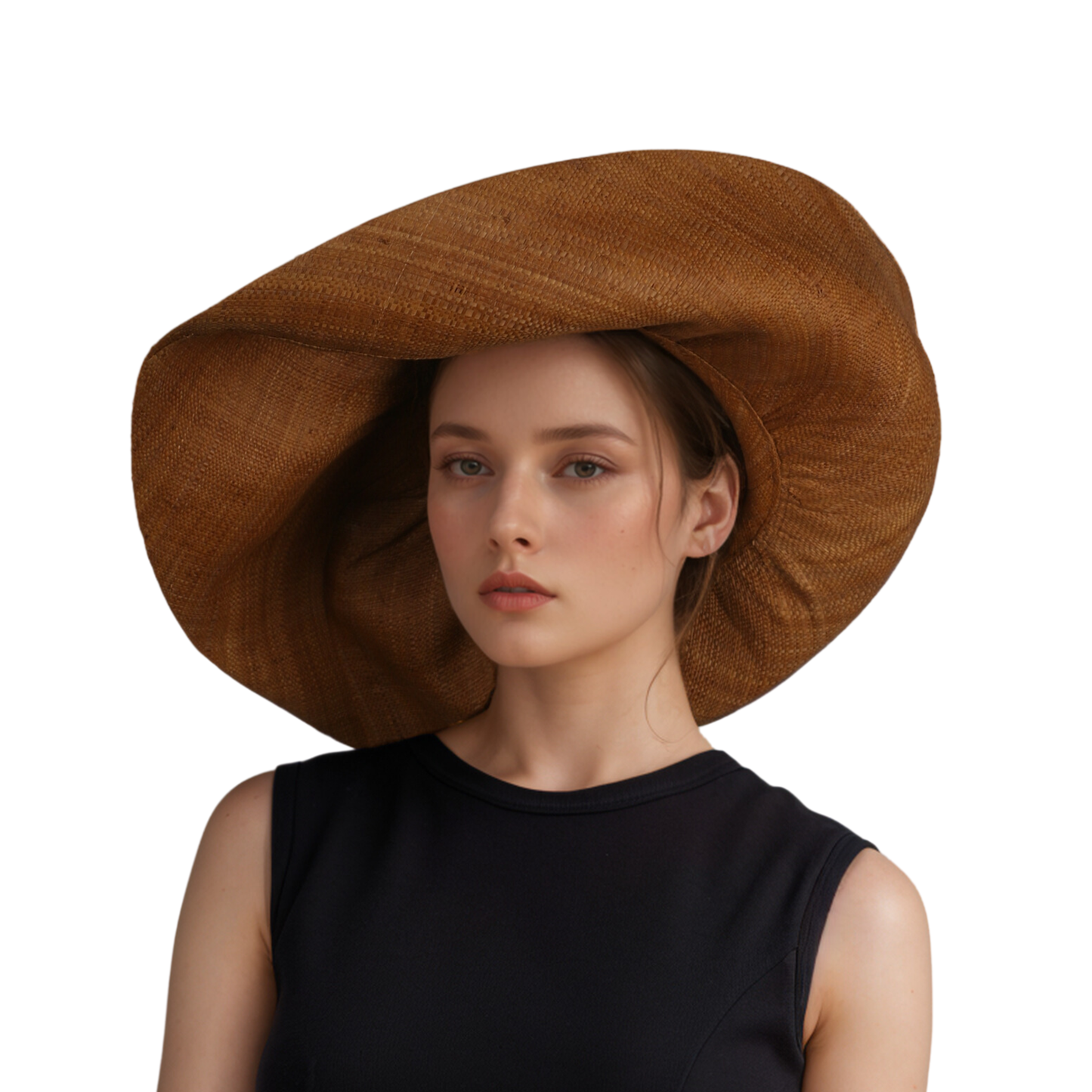 Women's Wide Brim Mimosa Sun Hat for Summer Beach - hatsXcaps