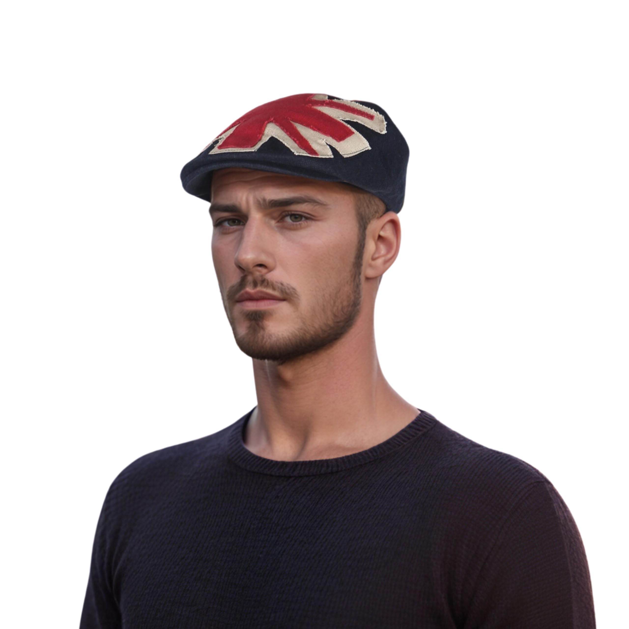 Classic United Kingdom Flag Flat Cap for Country Events - hatsXcaps