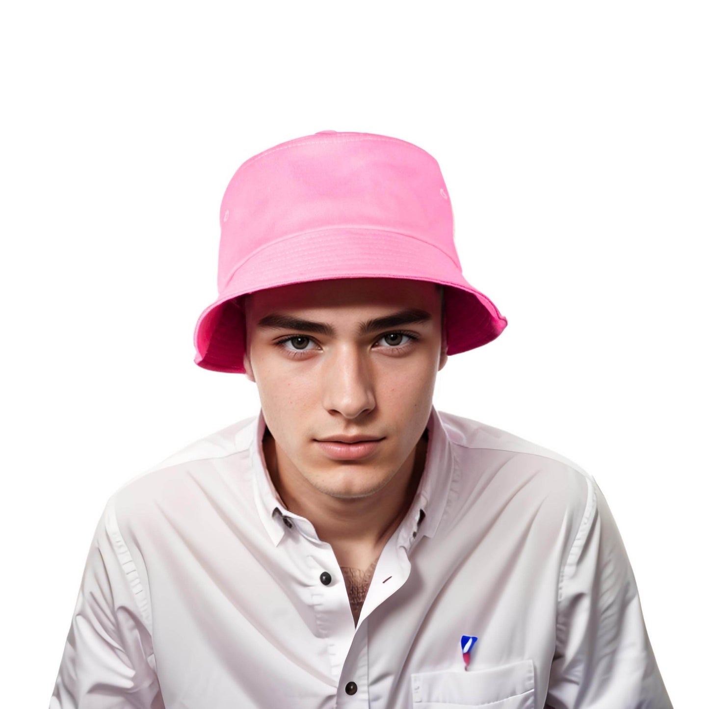 Streetwear Sun Unisex Plain Cotton Bucket Hat - hatsXcaps