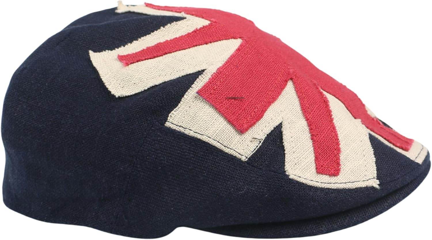 Classic United Kingdom Flag Flat Cap for Country Events - hatsXcaps
