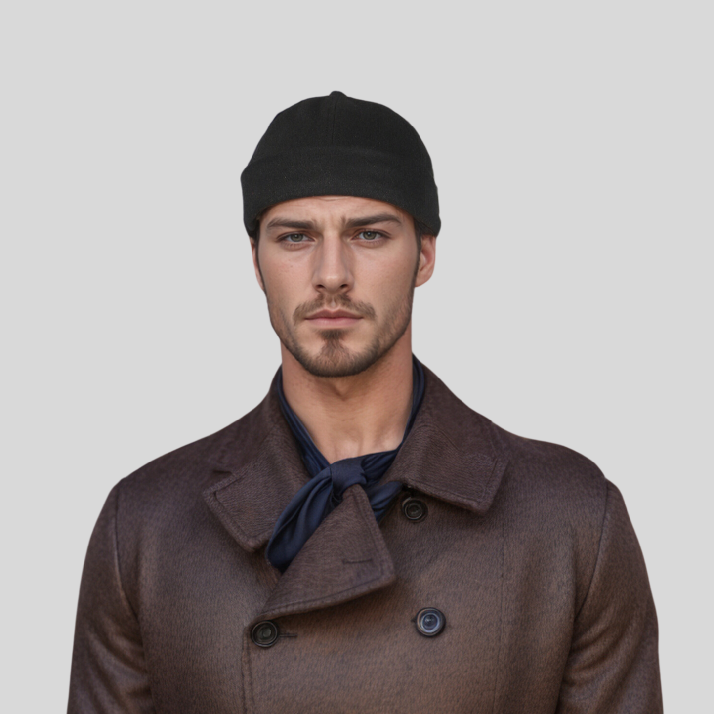 Adjustable Sailor Unisex Cotton Docker Brimless Hat - hatsXcaps