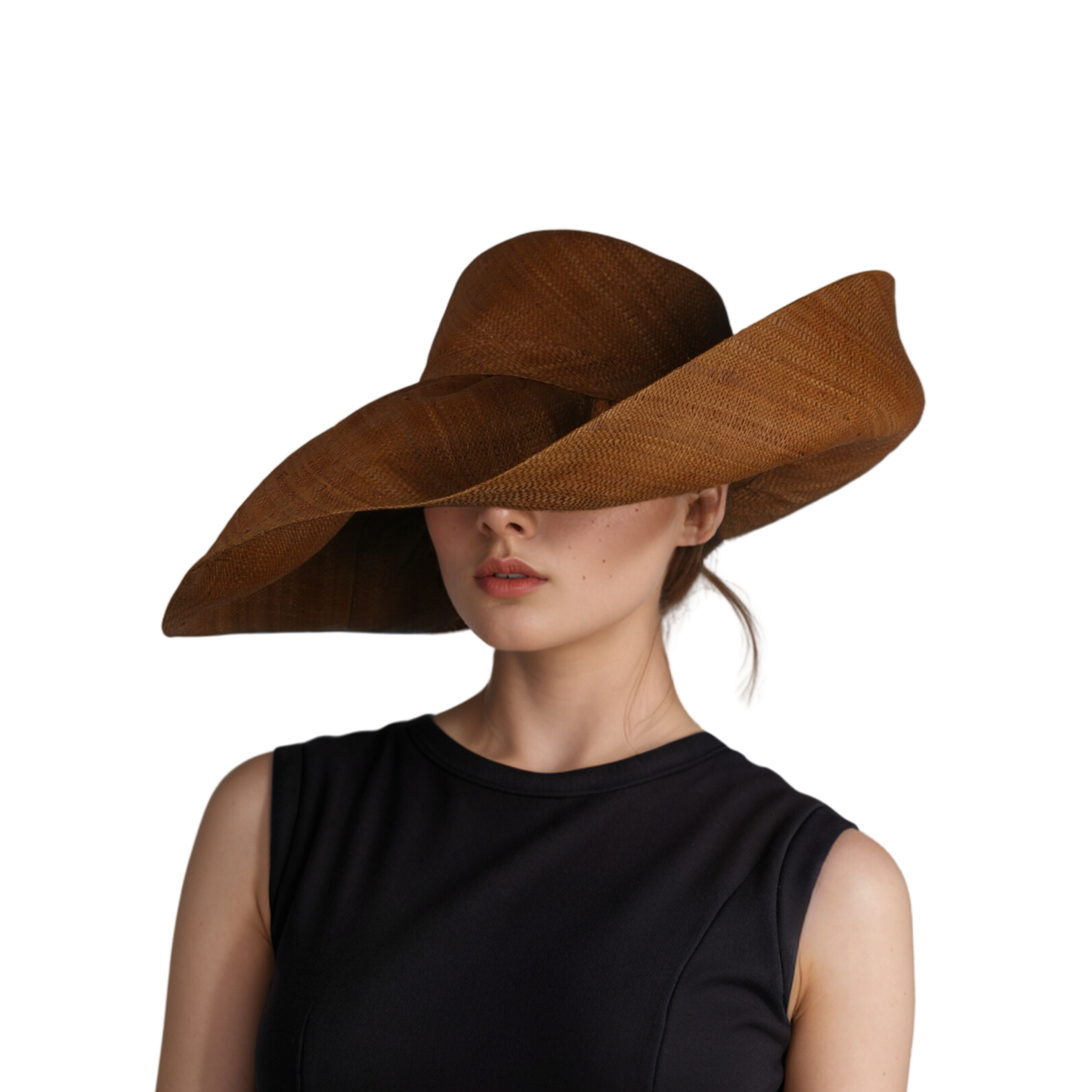 Women's Wide Brim Mimosa Sun Hat for Summer Beach - hatsXcaps