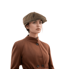 Green 8 Panel Unisex Newsboy Cap - hatsXcaps