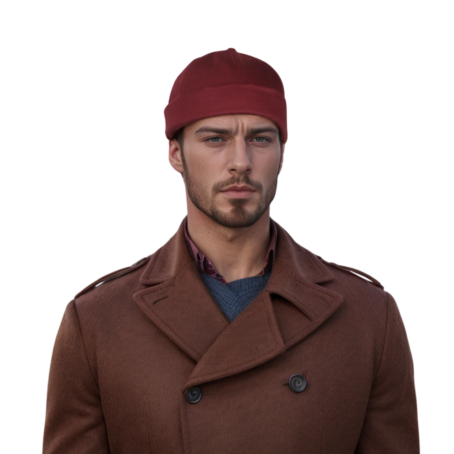 Adjustable Sailor Unisex Cotton Docker Brimless Hat - hatsXcaps