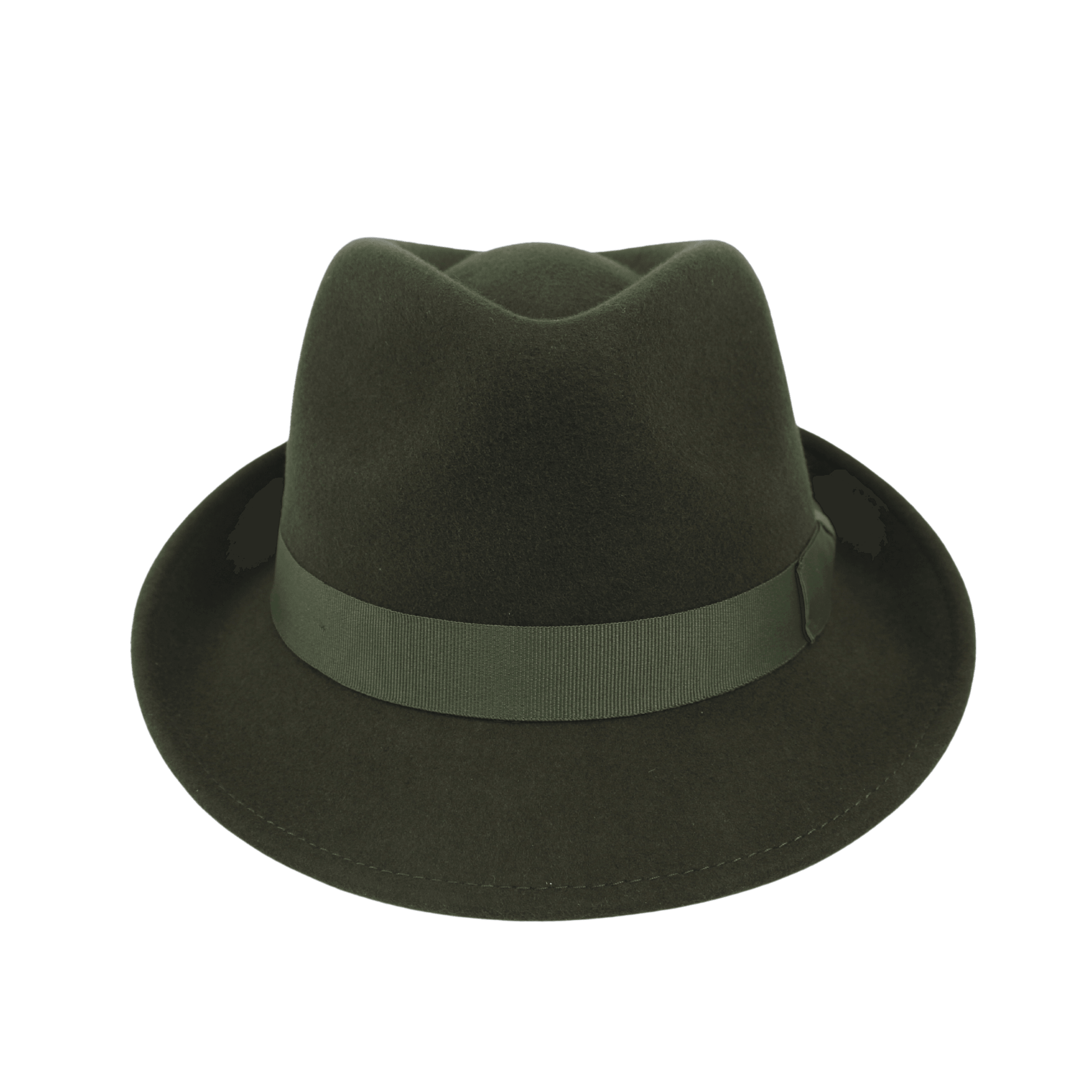 Teardrop Crown Trilby Short Brim Fedora Hat - hatsXcaps