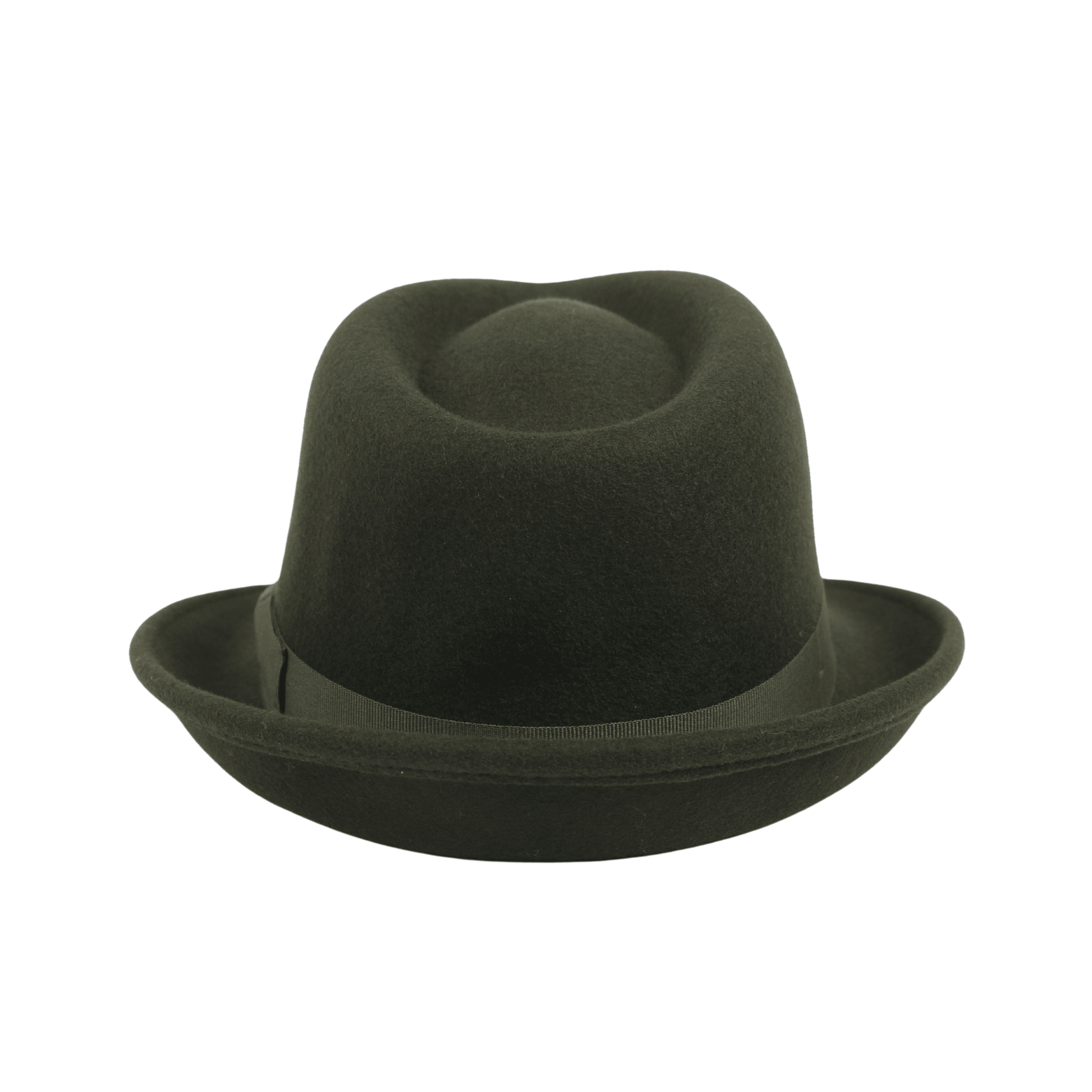 Teardrop Crown Trilby Short Brim Fedora Hat - hatsXcaps
