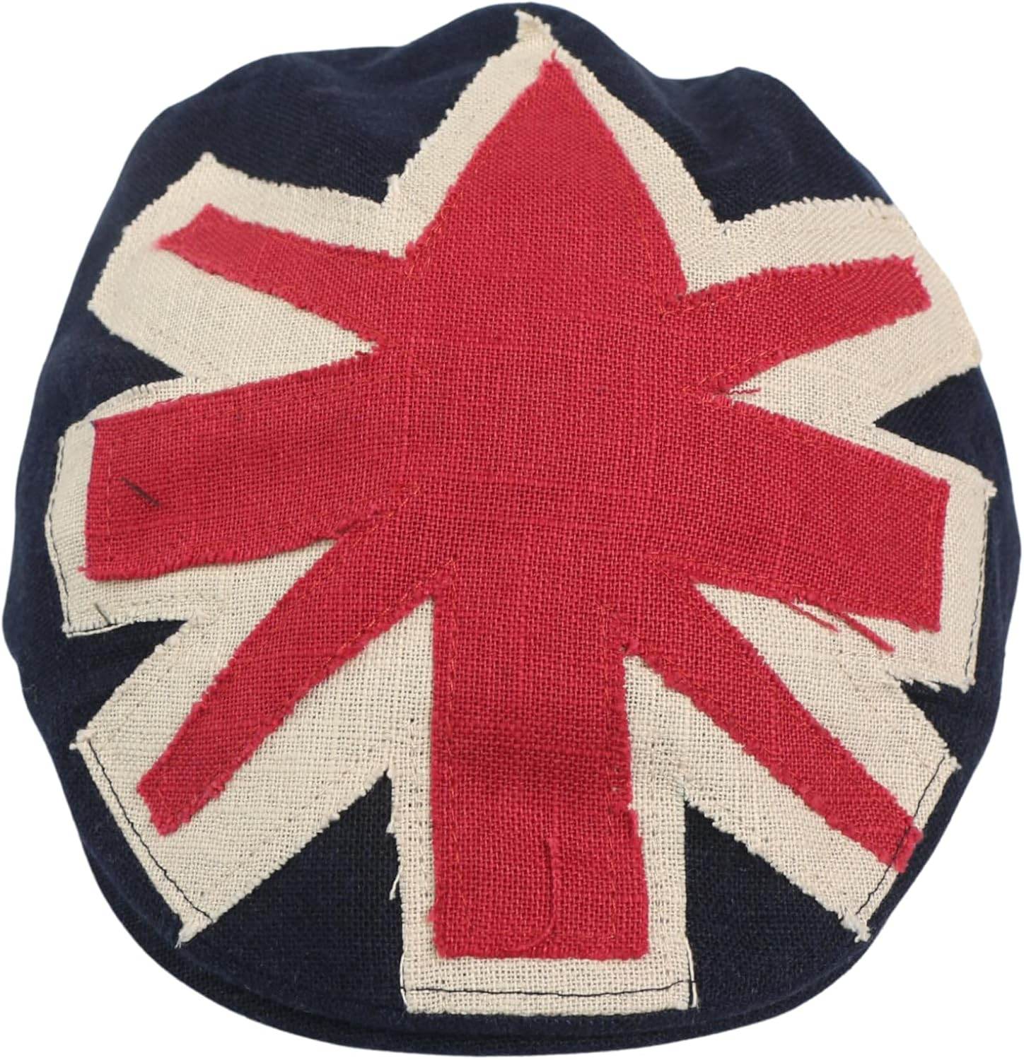 Classic United Kingdom Flag Flat Cap for Country Events - hatsXcaps