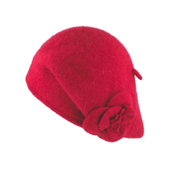 Women's Floral French Beret Hat Classic Vintage beret hat for women - hatsXcaps