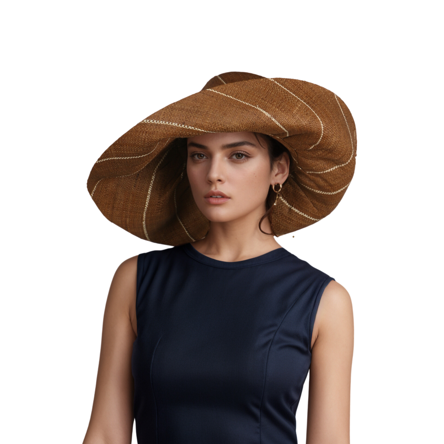 Women's Wide Brim Mimosa Sun Hat for Summer Beach - hatsXcaps
