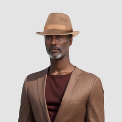 Teardrop Crown Classic Wool Trilby Fedora Hat - hatsXcaps