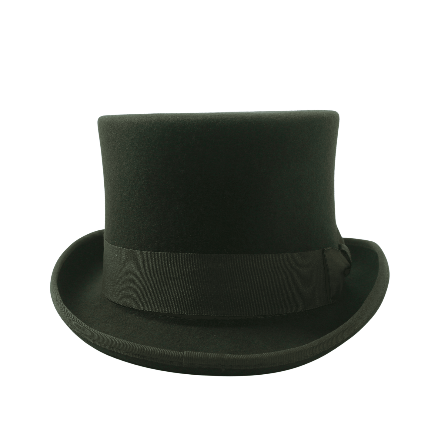 Wool felt Top Hats for Men Removable Feather High Crown - hatsXcaps