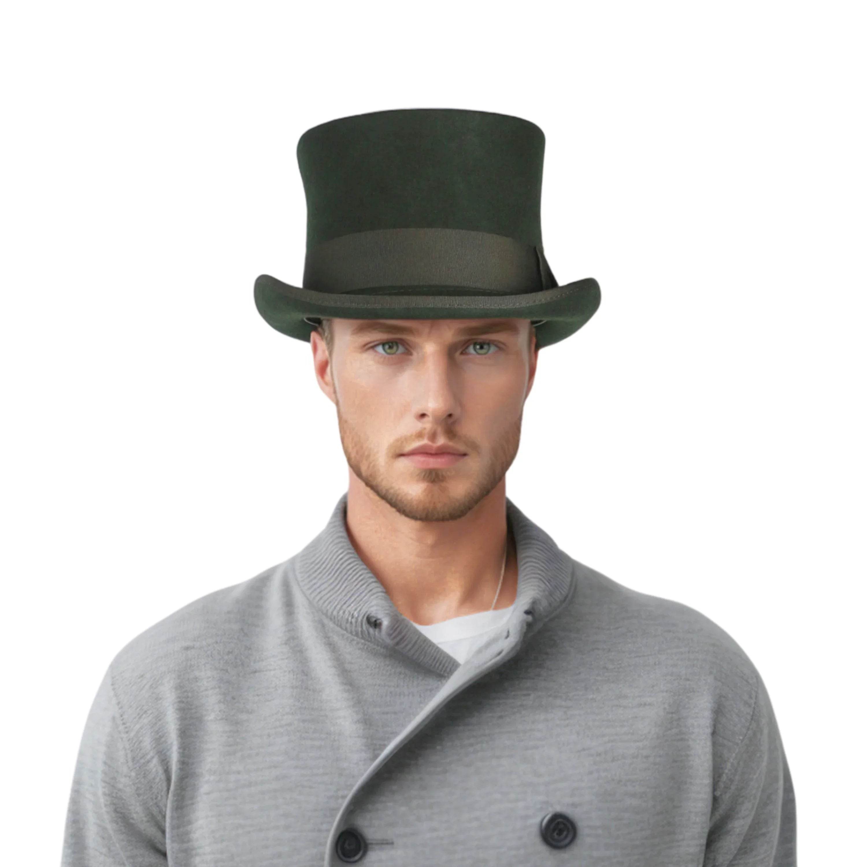 Wool felt Top Hats, Classic Wedding Events Costume Hat - hatsXcaps
