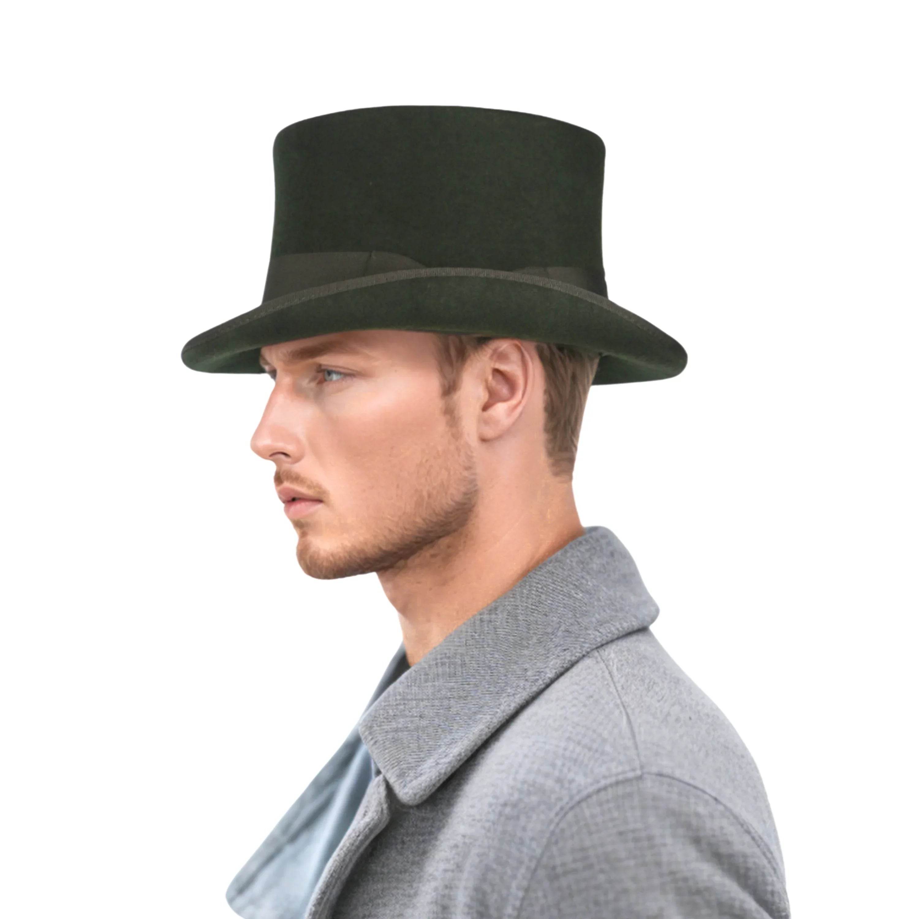 Wool felt Top Hats, Classic Wedding Events Costume Hat - hatsXcaps